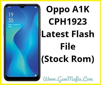 Oppo A1K flash file