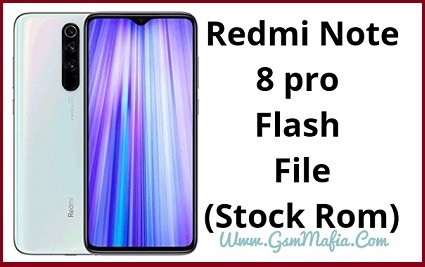 redmi note 8 pro flash file