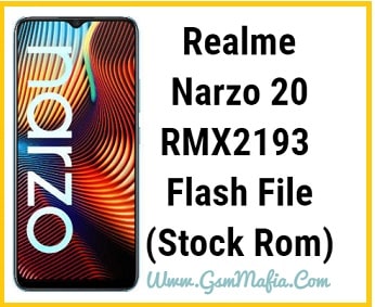 realme narzo 20 flash file